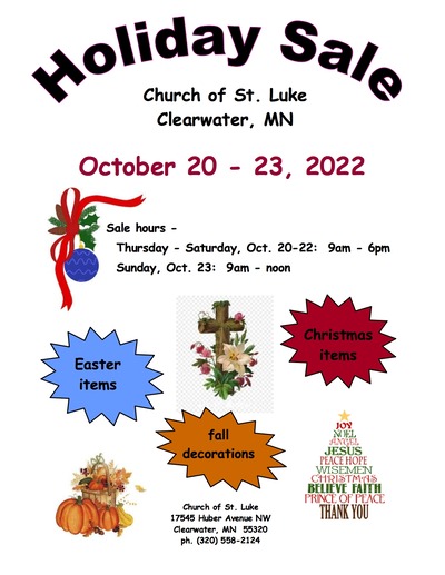 St. Luke Holiday Sale @ St. Luke Parish Center